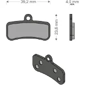 Brenta Ciclo Xtr/quadien Shimano/trp/tektro Sintradbromsbelägg