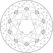 Brembo Bromsskivor godkända enligt ECE R90 78B40869 FRAMTILL