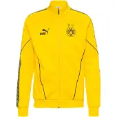 Puma Dortmund Träningsjacka Anthem - Gul/Svart, storlek Small