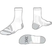 X-socks Bike Expert Crew Strumpor