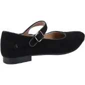 Hush puppies Melissa Strap Siden Kvinnors Svarta Platta Skor