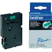 Brother TC-791 | svart text - grön märkband | 9mm x 7.7m (original)