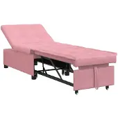 vidaXL Soffsäng Rosa 194 x 67 x 82 cm Sammet