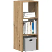 vidaXL Bokhylla stapelbar artisan ek 30x30x80 cm konstruerat trä