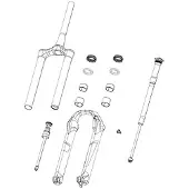 RockShox Guld Judy Boost Solo Air 42os Tätningssats