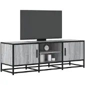 vidaXL Tv-bänk grå sonoma 120x35x41 cm konstruerat trä och metall