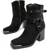 Montevita Heel Ankle Boot Town I Svart