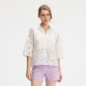 Smart & Joy Blus i spets och bomull