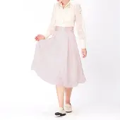 Smart & Joy Utsvängd kjol i organza och satin