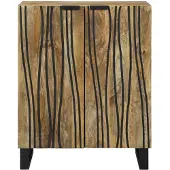 vidaXL Sideboard Brun 60 x 33.5 x 75 cm Massivt Mangoträ