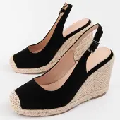 Montevita Alpargata De Cuña Para Mujer. Balenci7 102922 40 svart