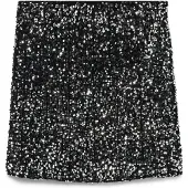Vero Moda Kjol 'VMBELLA' svart / silver