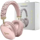 GUESS G Cube Metallic Script Logo Trådlösa hörlurar - Rosa