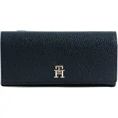 Tommy Hilfiger Th Plånbok Präglad Läder Marinblå