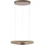 Paul Neuhaus Pendellampa Q-Stretto, dimbar, Brun / mässing, Vardagsrum / matsal, Metall, Modern