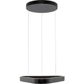 Paul Neuhaus Pendellampa Q-Stretto, dimbar, Svart, Vardagsrum / matsal, Metall, Modern