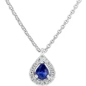 Kohinoor diamanthänge med safir 213-9820VS-42