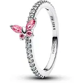 Pandora Timeless gnistrande rosa silverring 194269C02-48