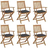 vidaXL Loungegrupp med dynor 6 delar svart konstrotting