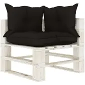 vidaXL 3-sitssoffa med prydnadskuddar gräddvit 180 cm tyg