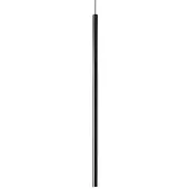 Ideal Lux Pendellampa Ultrathin Round, dimbar, Svart, Vardagsrum / matsal, Metall, Modern