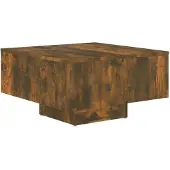 vidaXL Soffbord, Rökfärgad Ek, 60X60X31,5 Cm