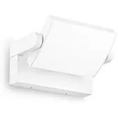 Ideal Lux LED utomhus vägglampa Swipe, Vitt / opal, Metall, Modern, LED-vägglampa utomhus