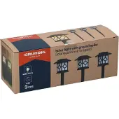 Grundig Trädgårdsbelysning solceller 3-pack