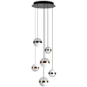 Ideal Lux Design pendellampa Galaxy, Vardagsrum / matsal, Syntetmaterial, Design, Pendellampa