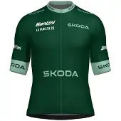 Santini La Vuelta Points Leader Korta ärmar Cykeltröja
