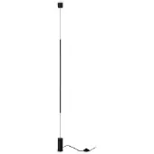 Ideal Lux LED golvlampa Filo, Svart, Vardagsrum / matsal, Metall, Modern, LED-golvlampa