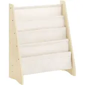 SoBuy Barnbokhylla 4 Hyllor Brun
