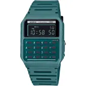 Casio Herr Edgy Skoggrön Kalkylator Klocka