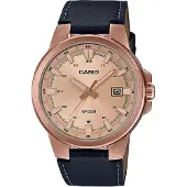 Casio Klocka - - MTP-E173RL-5AVEF - Läder Night Blue - Quartz - WR 50m