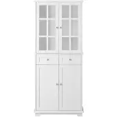 SoBuy Vitrinskåp FSB76-W 76x175x40cm