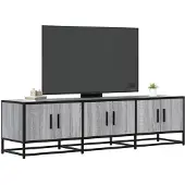 vidaXL Tv-bänk grå sonoma 150x35x41 cm konstruerat trä och metall
