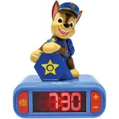 Lexibook Paw Patrol Digital Väckarklocka Med 3d Nattlampa Och Ljudeffekter 15x10x20 Cm