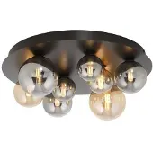 Paul Neuhaus Taklampa Popsicle, Svart, Vardagsrum / matsal, Metall, Modern, Taklampa
