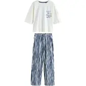 Next Pyjamas mörkblå / vit
