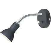 Halo Design Vägglampa , Svart, Metall