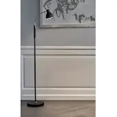 Halo Design Golvlampa , Svart, Vardagsrum, Metall