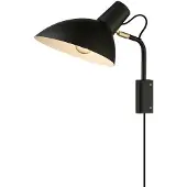 Halo Design Vägglampa , Svart, Vardagsrum, Metall