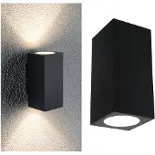 Paulmann Flame 94328 LED-utomhusväggbelysning Lysdiod-modul LED fast installerad 5.6 W Antracit