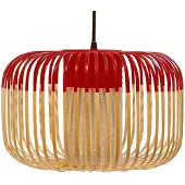Forestier Taklampa , Bamboo Light S, dimbara, Röd, Vardagsrum, Bambu, Design