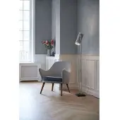 Warm Nordic Golvlampa , Trombone, Metallisk, Vardagsrum, Aluminium, Design