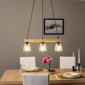 Envostar Taklampa , Tisan, dimbara, Transparent, Matsal, Trä, Modern