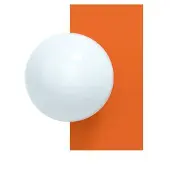 Swedish Ninja Vägglampa , Orange, Vardagsrum, Metall