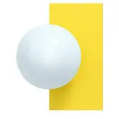 Swedish Ninja Vägglampa , Gul, Vardagsrum, Metall