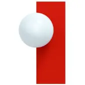 Swedish Ninja Vägglampa , Röd, Vardagsrum, Metall