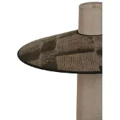 Forestier Bordslampa , Thésée, Grå, Vardagsrum, Tyg / textil, Boho